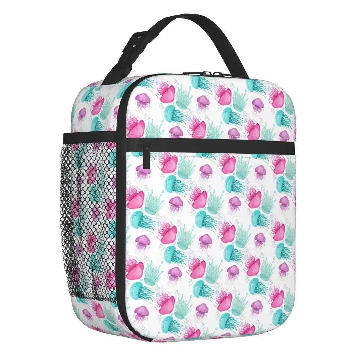 

Fish Watercolor Portable Lunch Box Women Leakproof Thermal Cooler Food Insulated Lunch Bag School Children Student