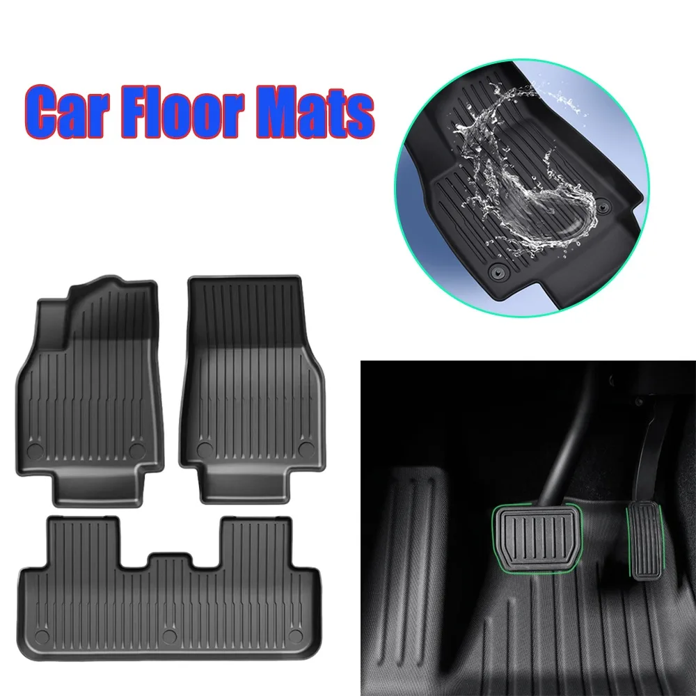 

3D Custom Fit TPE Floor Mats Cargo Liner Trunk Mat for Tesla Model Y 2025 2026 Heavy Duty All Weather Odorless Eco Friendly