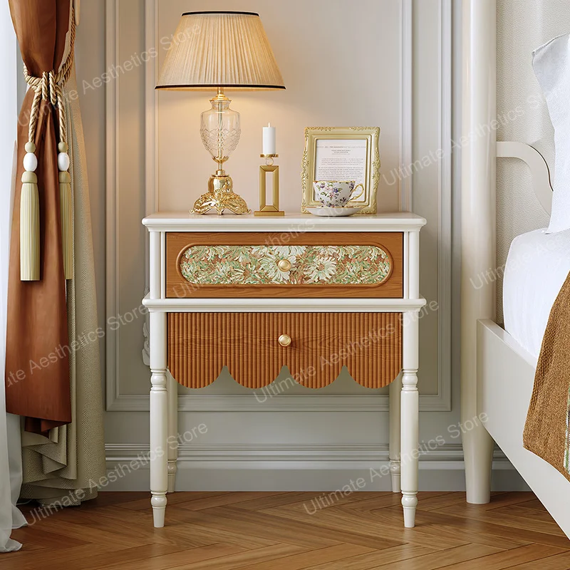 New Style Practical Bedside Table Elegant Aesthetic Large Capacity Side Table Creative Italian Table De Chevet Bedroom Furniture