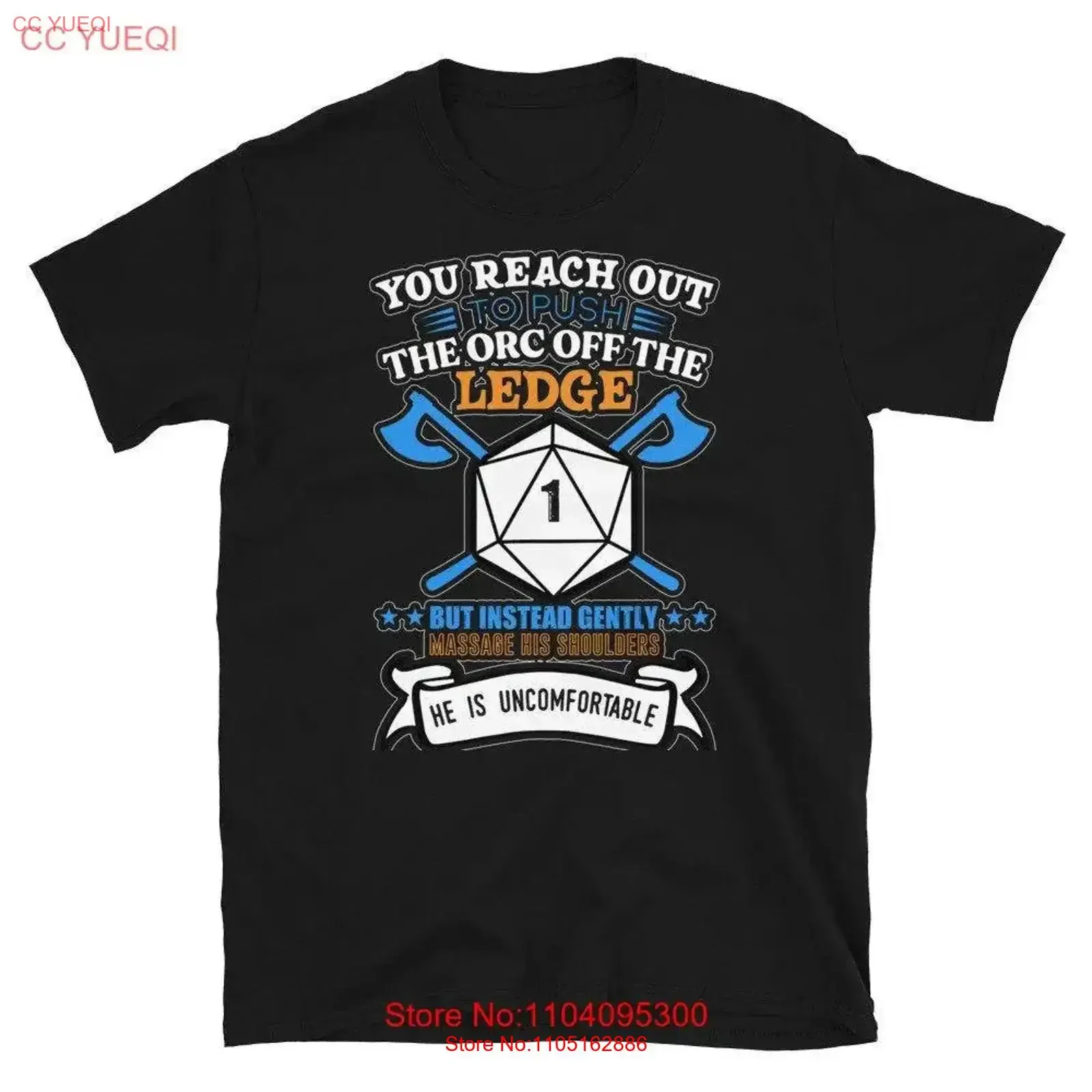 You Reach Out To Push The Orc off Ledge But Instead Massage His Shoulders He is Uncomfortable T Shirt vintage Washed