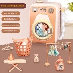 Children's Washing machine toys with rotatable wash function,water-adding feature,music and light for 3-12 kids as birthday gift