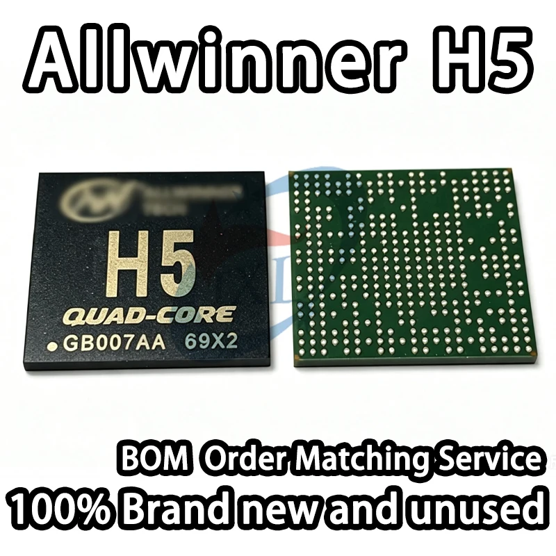 【100% Brand New】ALLWINNER H5 H3 H8 H2 H135 H136 H137 H616 H618 H133 H716 H727 H728 BGA Processor Chip