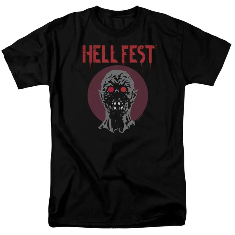 

Футболка Hell Fest с логотипом зомби, черная