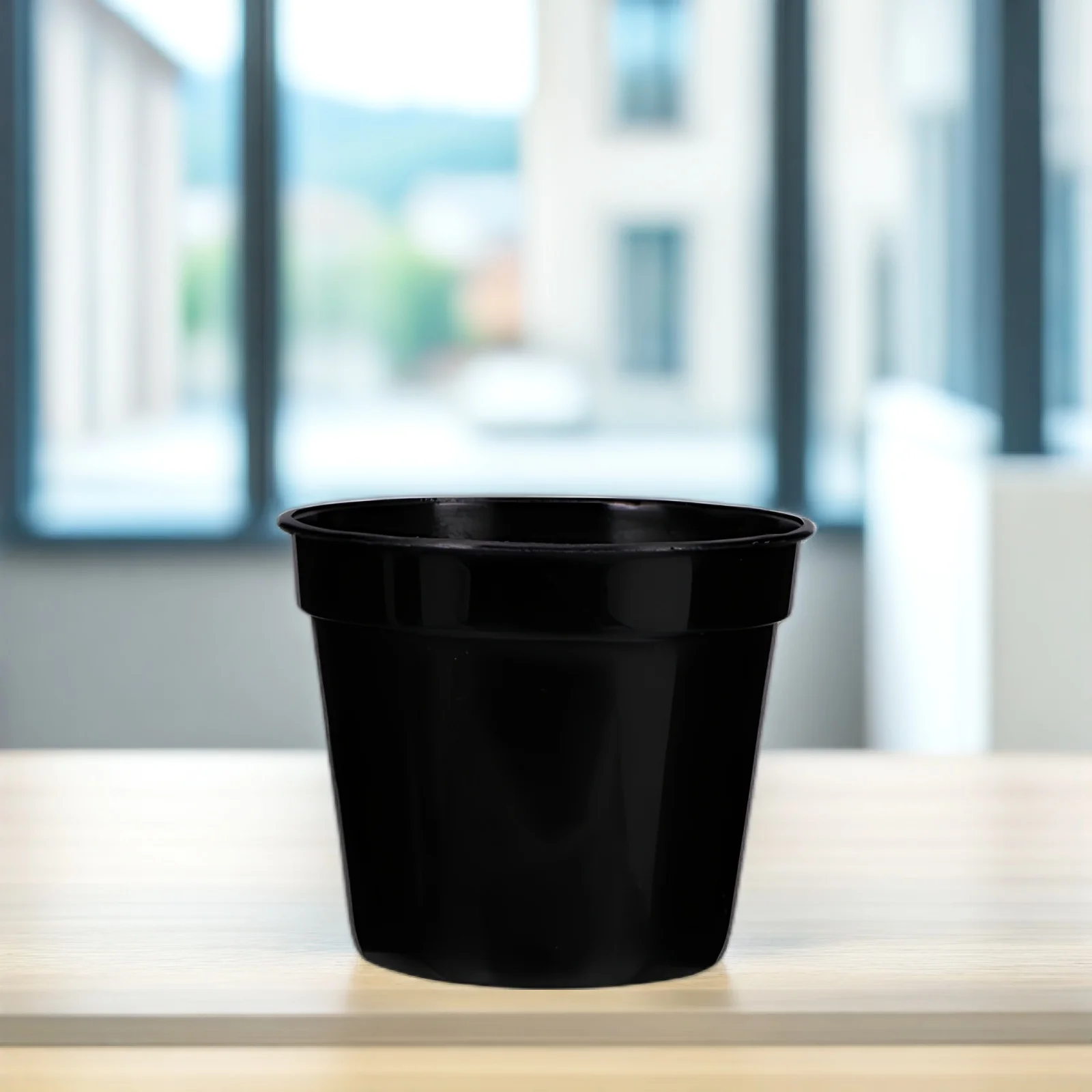 

Plastic Flower Pot 12cm Diameter Succulent Planter Garden Hydroponic Plants Drainage Hole Decorative Container