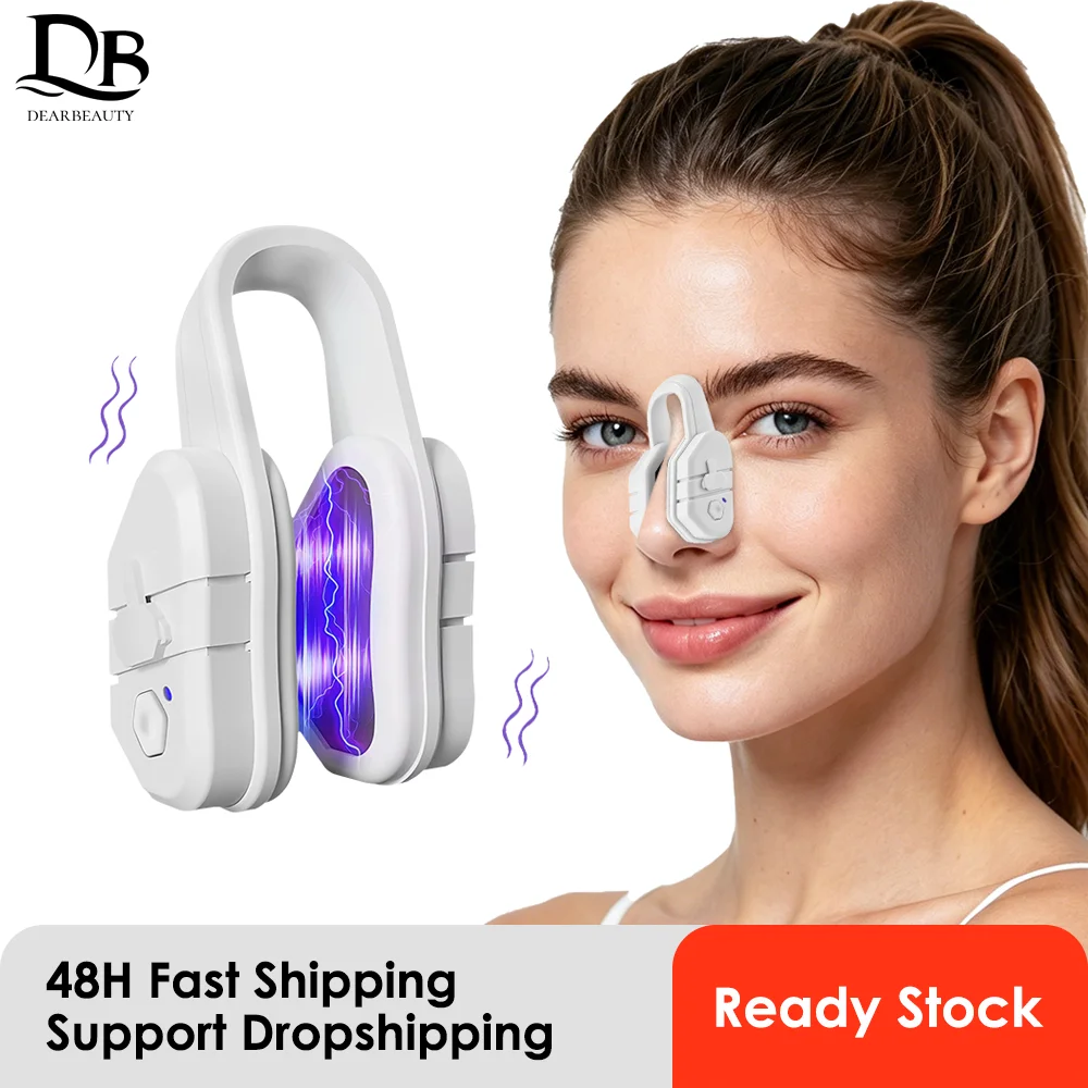 Newly Upgraded EMS Nose Shaper Sculpting Massager Clip Silicone Pulse Technology Lift-Up High Bridge Beauty Nose Tool