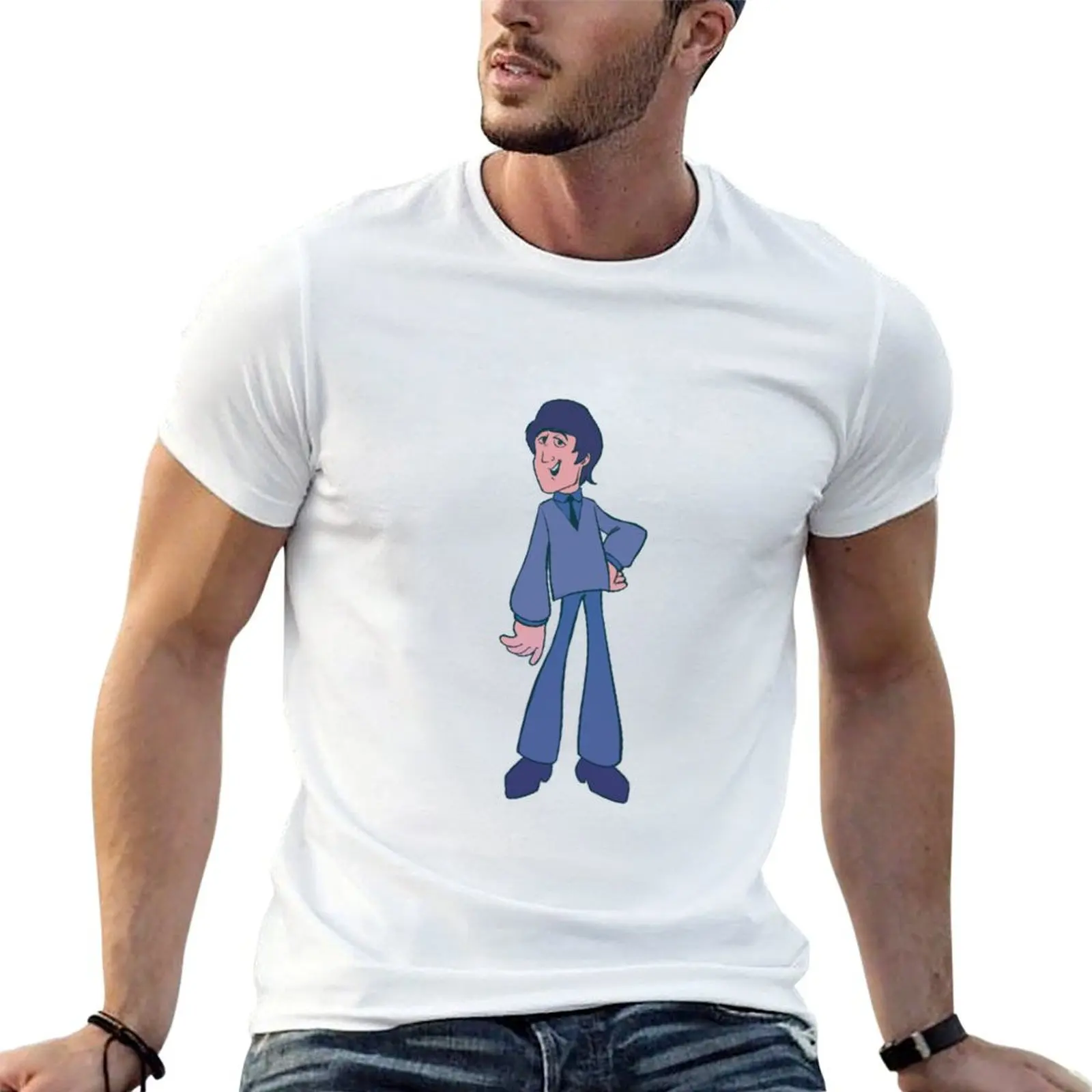 John t-shirt Cartoon man t-shirts designer T-shirt