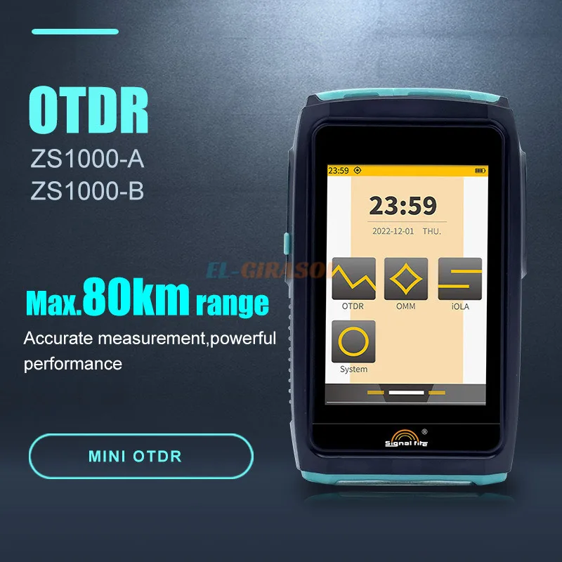 Волоконно-оптический тестер OTDR Измерение сигнала волокна OTDR ZS1000-B 1550 нм ZS1000-A 1550/1310 нм Сенсорный экран FTTH