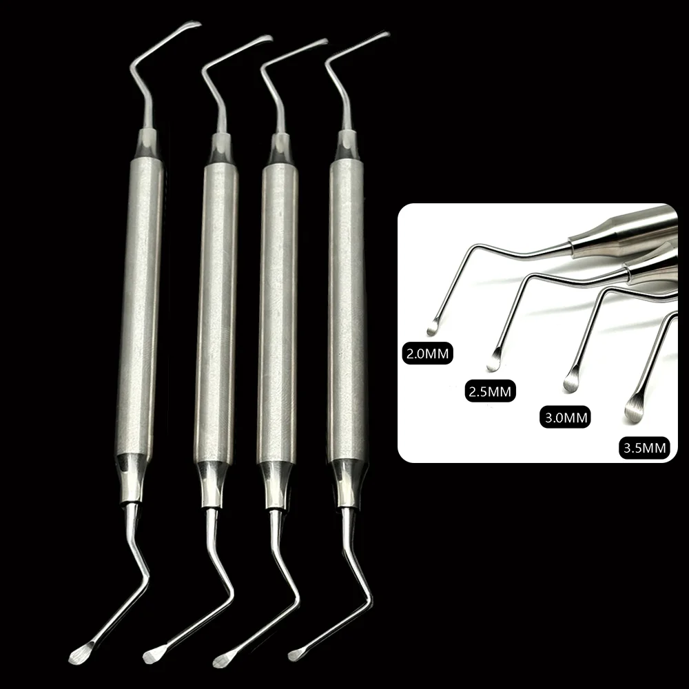 1Pcs Dental Gracey Curette Periodontal Bone Curettes Perio Dental Tooth Cleaning Scaler Stainless Steel Dental Instrument Tool