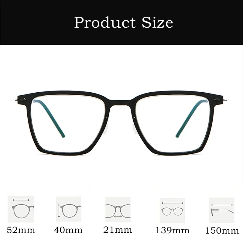 OLLYMURS خفيفة للغاية من التيتانيوم والنايلون وصفات طبية ريترو تصميم بدون براغي إطار نظارات بصرية نقية للرجال والنساء