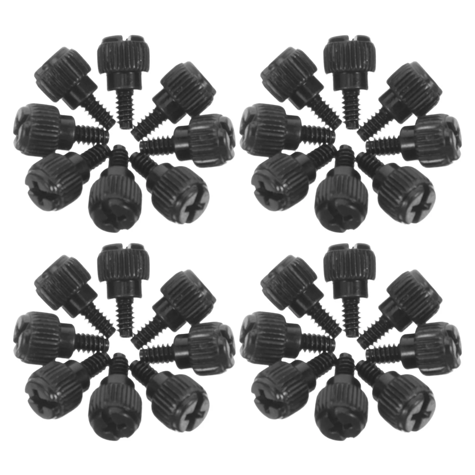 

100Pcs Computer Case Thumb Screws Durable Hand-Twisted for Easy Installation Desktop Replacement Screws