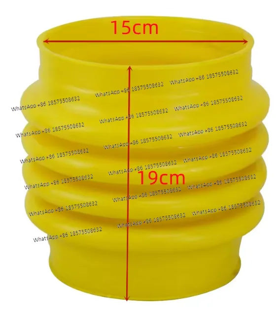 Yellow Polyurethane Jumping Jack Bellows Boot (ID 15cm X H 19cm) For Wacker Mikasa