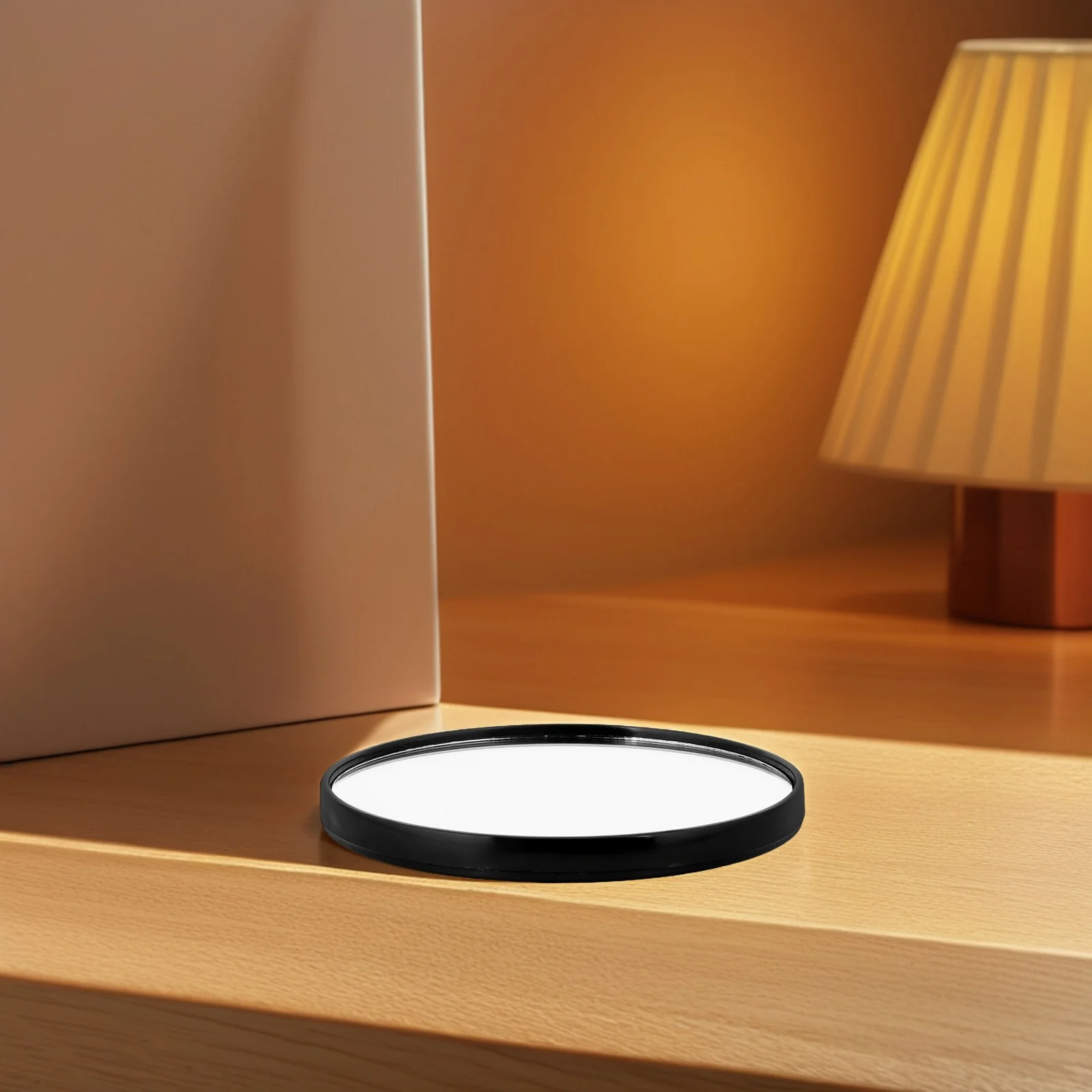 3 pçs espelho de ampliação de beleza preto portátil 5x ampliação espelho de viagem compacto para aplicação precisa e