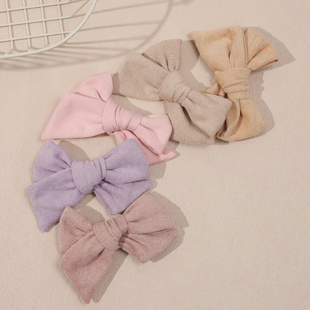 Solid Kawaii Hair Bow Clip for Baby Girls Kids Fashion Hairpin Photo Props Accessories Child Barrettes Headwear Hair Accessoires