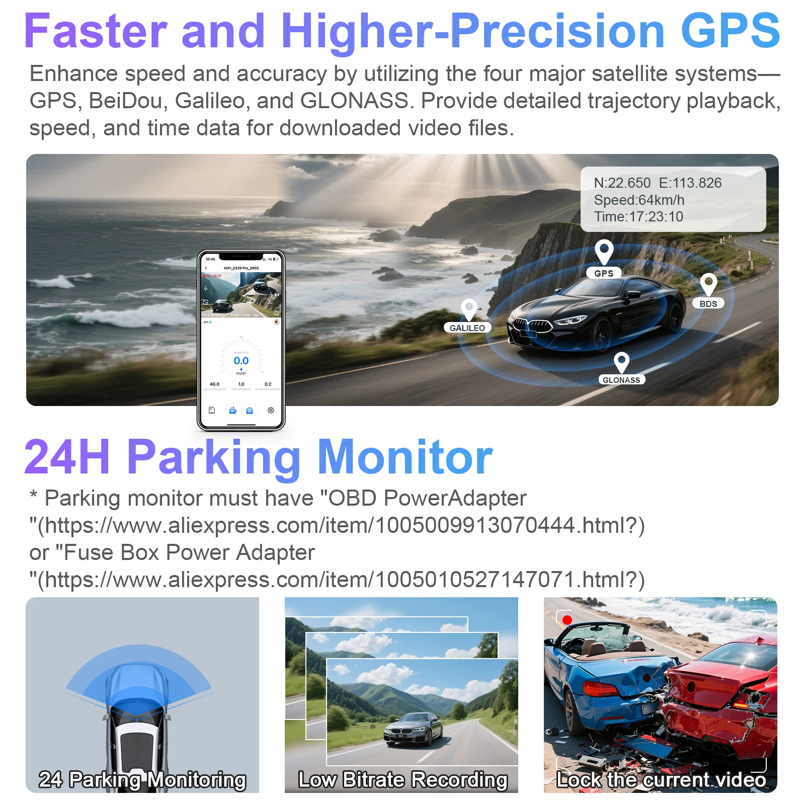 Mangoal STARVIS 2 Sensor Dedicated 4K HDR Dash Cam For Volvo XC60 Dash Car Camera 2013-2026 WiFi & APP GPS Plug and Play DashCam view 6