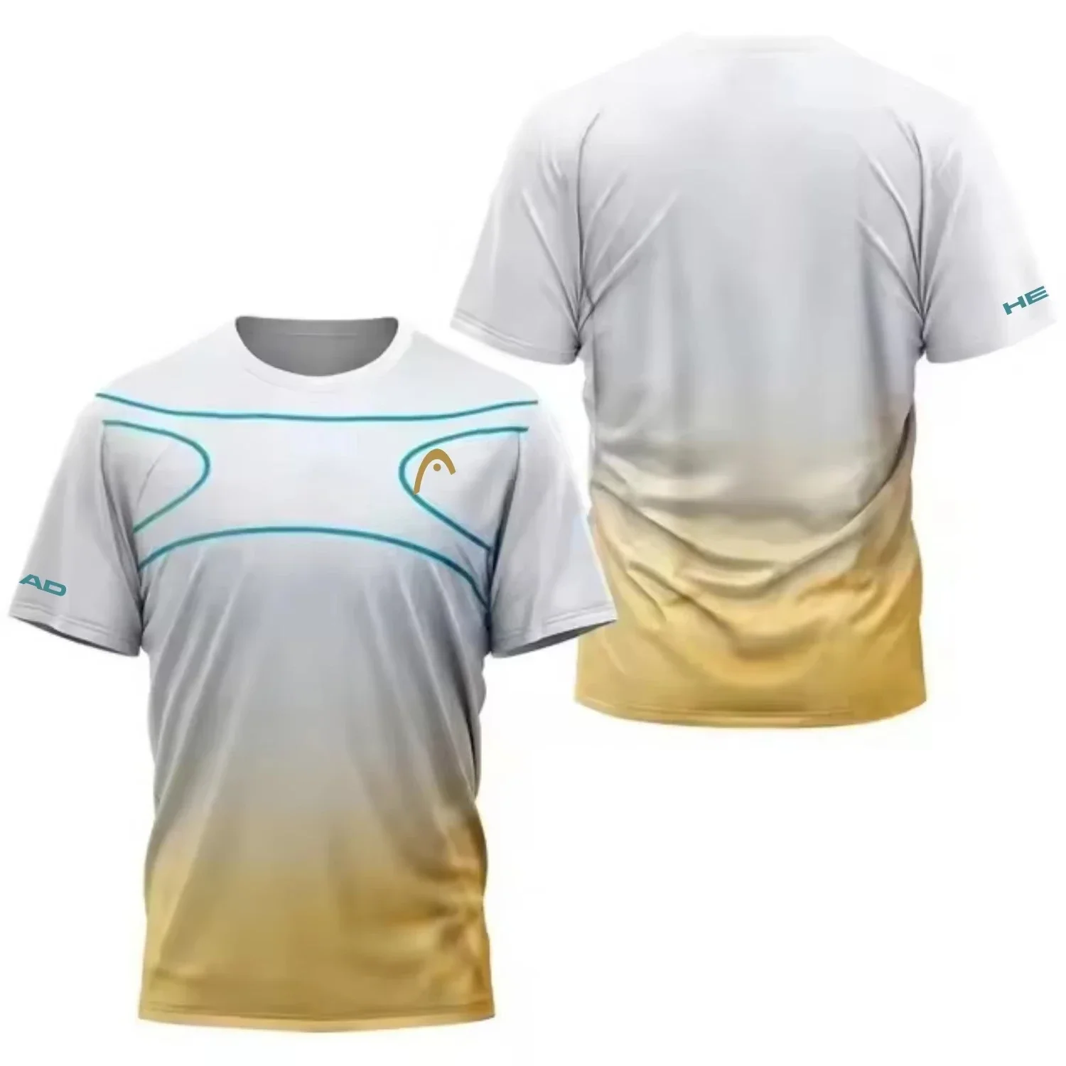 Summer Arrow 3D Printed Men's T-shirt Speed Drying Tennis Pickle Badminton Sports T-shirt Street Fashion Short Sleeve Tops