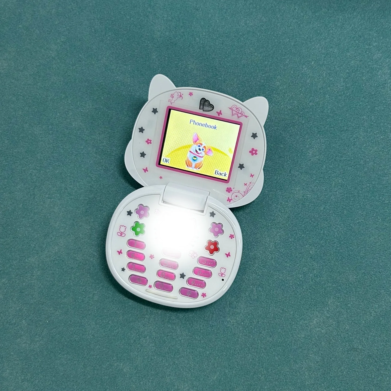 Cute Mini Koki Mobile Phone Flip Cartoon Kids Children Dual Sim 2G GSM Keyboard Botton MP3 Player Unlocked New Cellphone