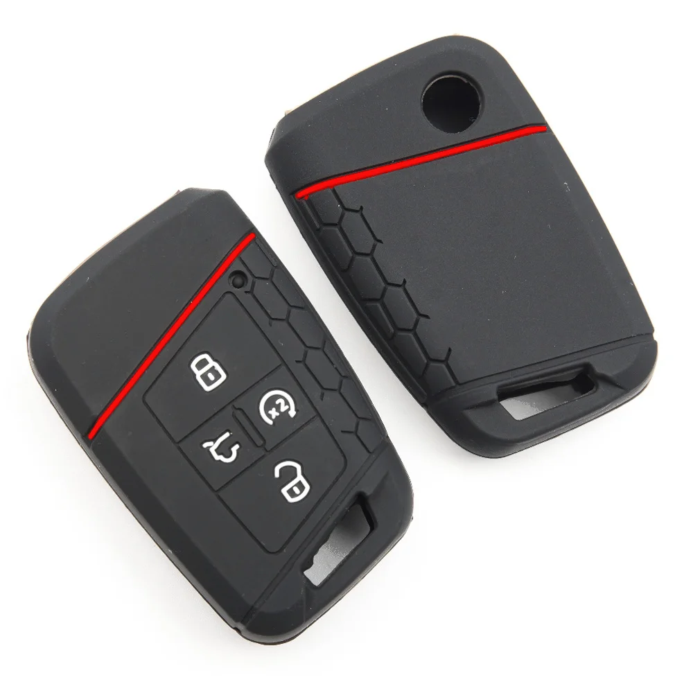 Smart Key Shell For VW Atlas Jetta Passat Arteon Tiguan Non Slip Precise Fit Full Coverage Lightweight Drop Resistant Shockproof