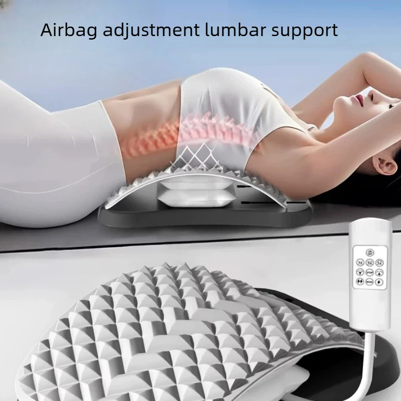 Lumbar Stretcher for Back Pain Relief Traction Device Spine Corrector Massager Waist Support Decompression Board Home Use