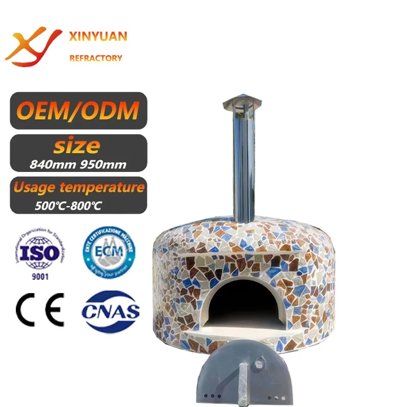 High Quality Large Commercial Wood Fired Pizza Oven Wooden Fire Outdoor Kitchen Pizza Oven For Christmas Roasting And Pizza