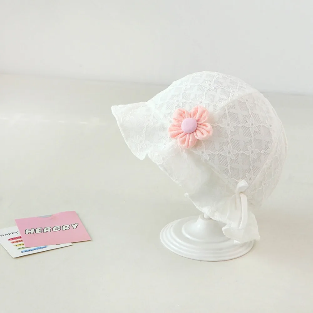 

Casual Lace Ruffle Newborn Sun Hat Princess Sweet Infant Bucket Hat Cute Sunscreen Baby Fisherman Hat Outdoor