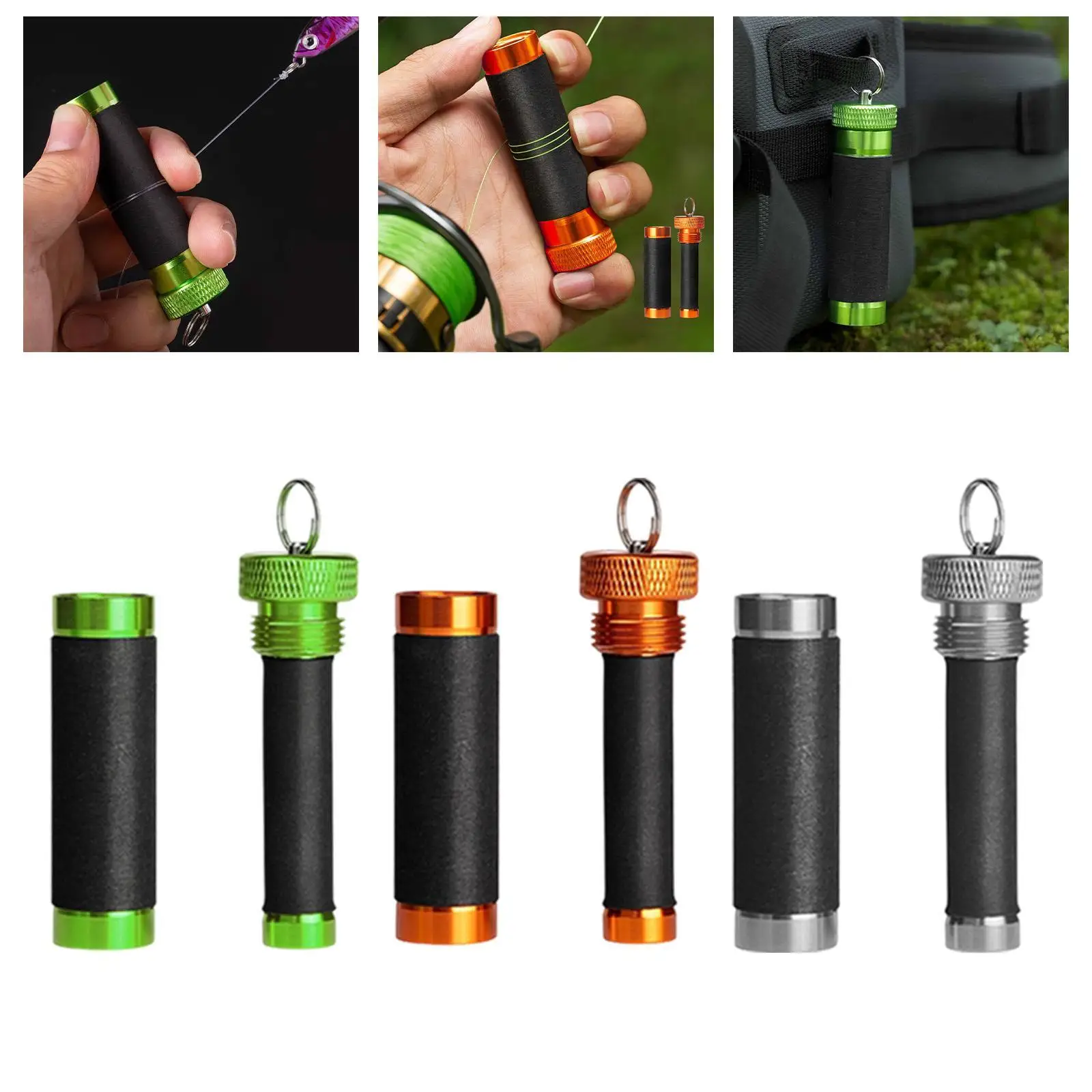 أداة سحب عقدة الصيد سهلة التخزين مع معدات عقد بفتحة معلقة للمياه العذبة والخارجية والمياه المالحة للرجال والنساء