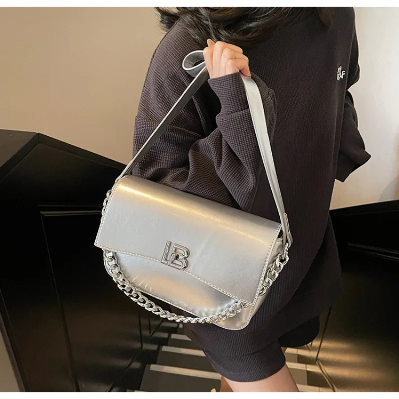 

Роскошная элитная минималистичная сумка для женщин, винтажная уникальная кожаная сумка через плечо, однотонная, большой вместительности