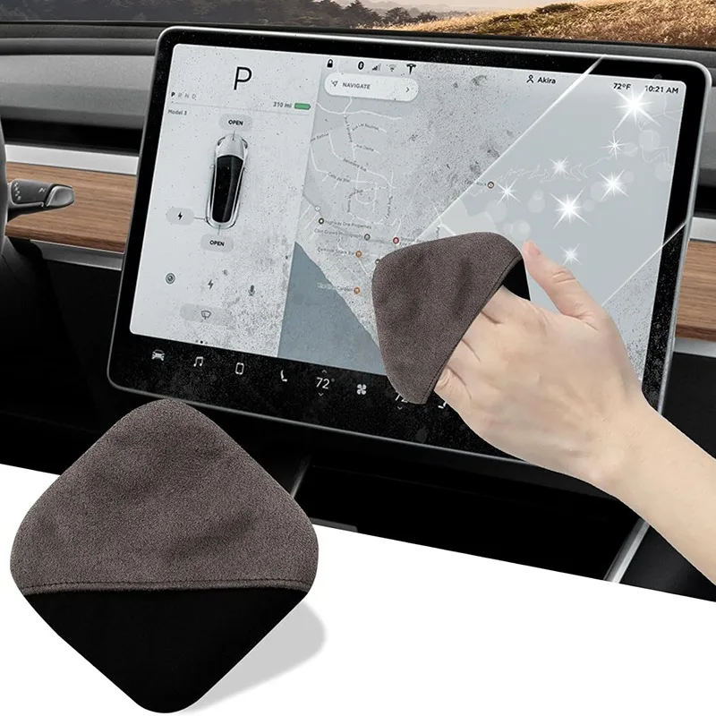 Computer Monitor Cloth Microfiber Screen Cleaner Cloth for Phone Tablet Computer Car Portable Round Square for Multi-media