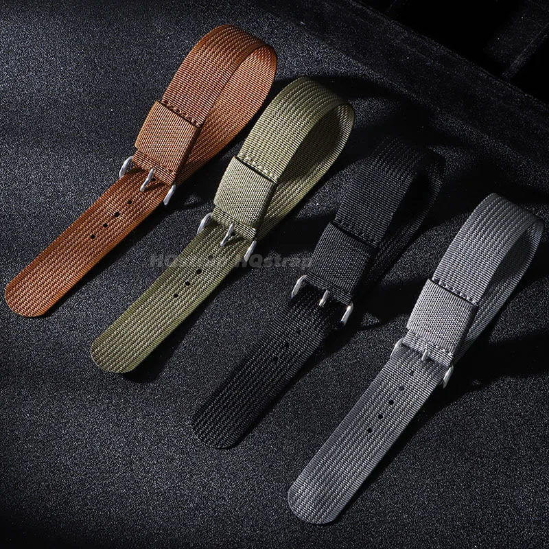 세이코 시계 밴드용 소프트 나일론 스트랩, 캔버스 밀리터리 스포츠 팔찌, 범용 교체 손목 밴드, 남녀공용, 20mm, 22mm
