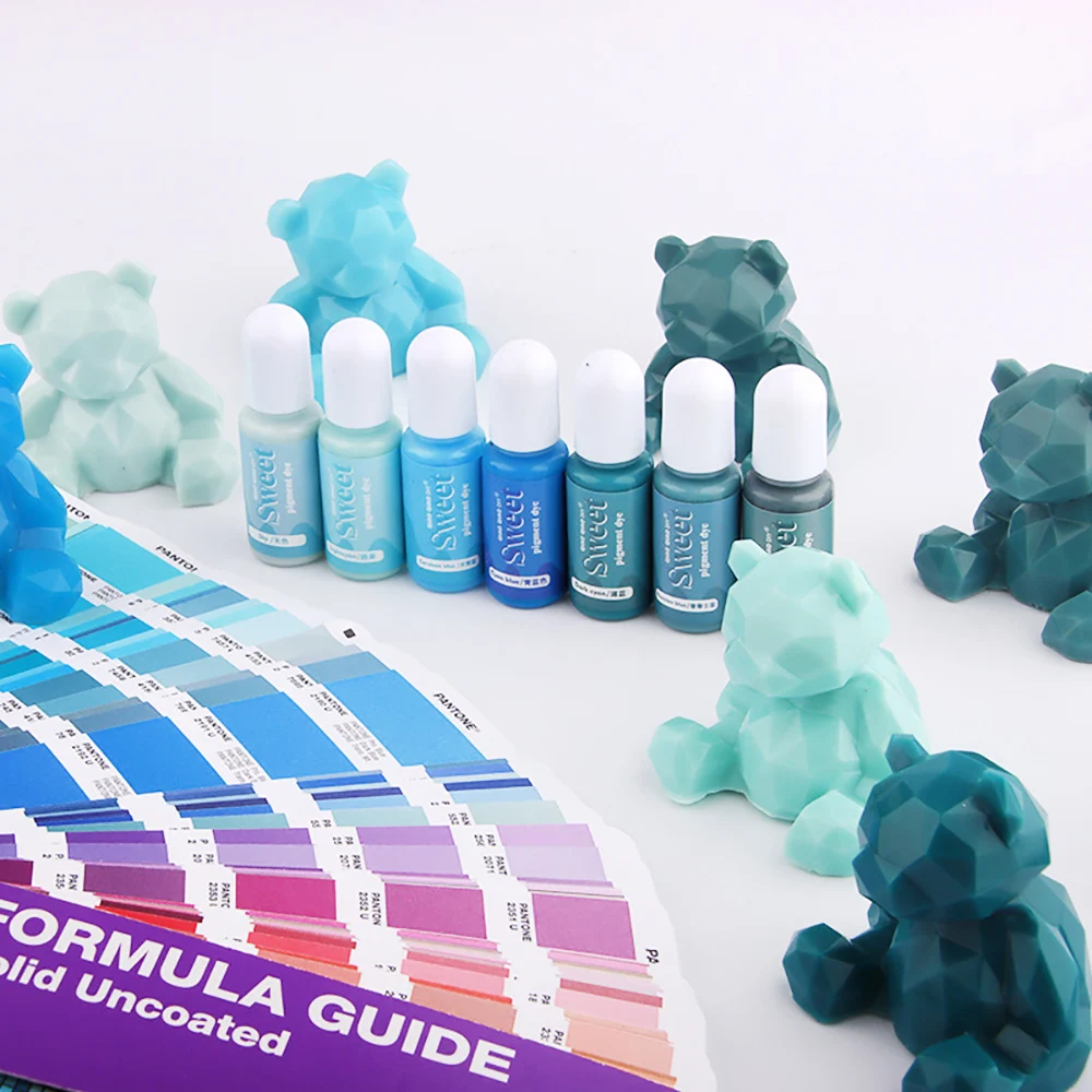 Silicone world 10ML Solid Color Resin Pigment Oily Liquid Dye DIY UV Epoxy Resin Mold Jewelry Making Tools Alcohol Ink Crafts