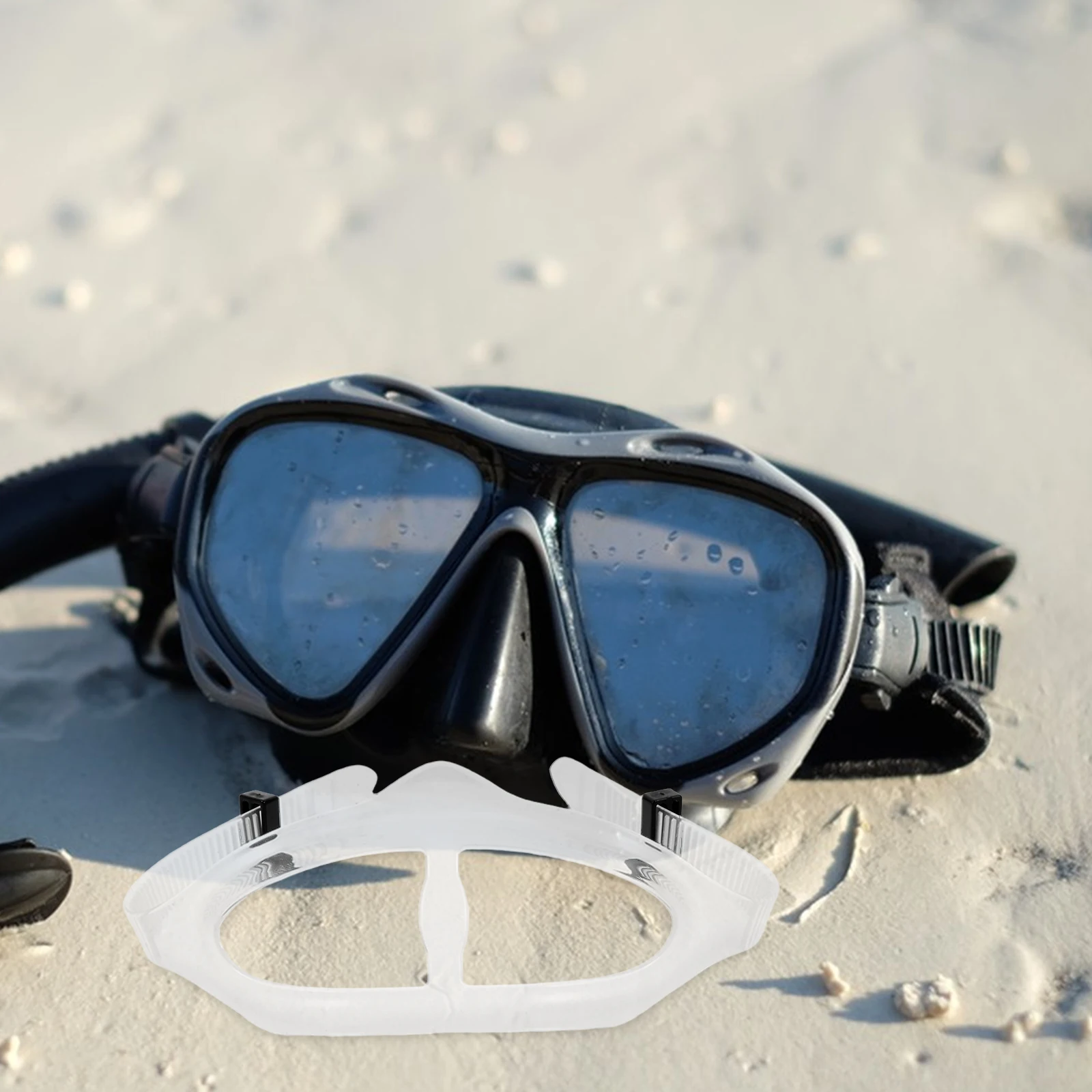 

Diving Lens Silicone Mask Strap Transparent Head Band for Men Women Scuba Diving Swimming Snorkeling Accessories Underwater Gear