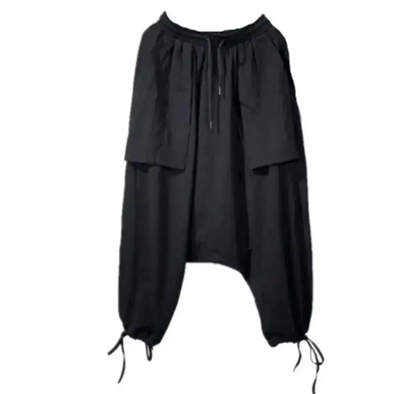 Dark Stall Loose Hanging Summer And Harun Stretch Spring Designer Japanese Street Style Trousers