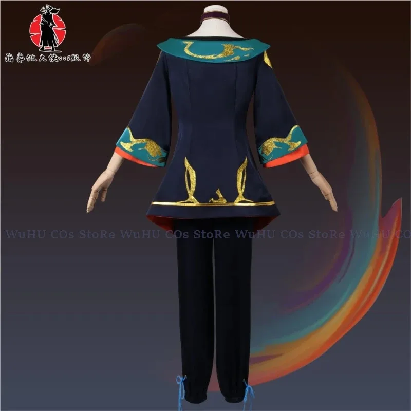 لعبة Lol The Visionary Hwei الرجال تأثيري حلي كوس لعبة Hwei شعر مستعار النساء الرجال زي الحفلات هالوين لعب دور الملابس الملابس