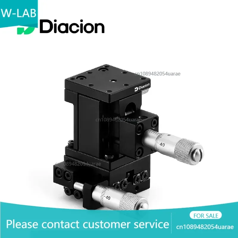 Diacion XZ25 Multi-axis 25*25mm Aluminum Alloy Positioning Optical System Linear Ball Guide Manual Stage 1kgf Load Capacity