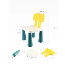 Baby's Assembled Educational Building Blocks Small Stool Chairs Safe Multifunction Toy Furniture Plastic Toddler Child