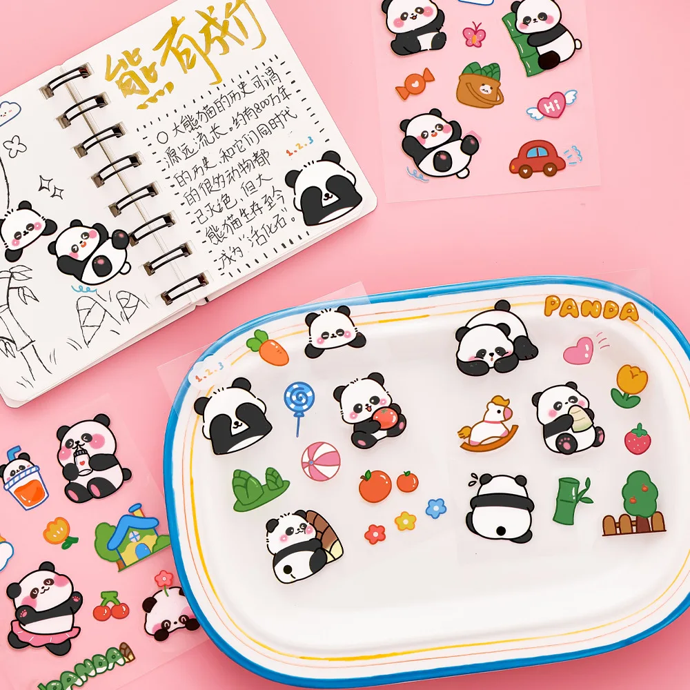 

Наклейки с героями мультфильмов, милые наклейки с изображением панды, наклейки «сделай сам», украшения для детей, студентов, школьных наградов, подарок