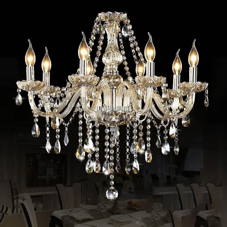 

European-style atmosphere, living room, simple modern dining room lamps, bedroom crystal chandelier