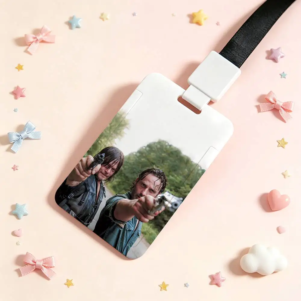 TV V-The Walking Dead NFC Contactless Sliding Card Sleeve For Student Cards, Bus Cards, ID Cards, And Work Permits