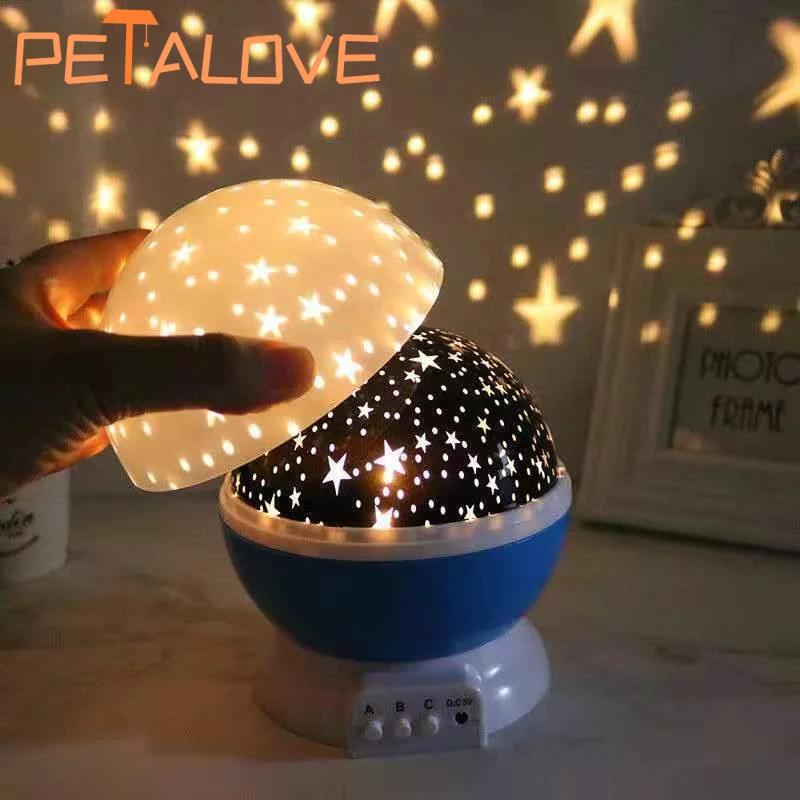 Galaxy Projector Starry Sky LED Night Light Planetarium Children Bedroom Star Night Lights Moon Light Kids Gift Christmas Lamp