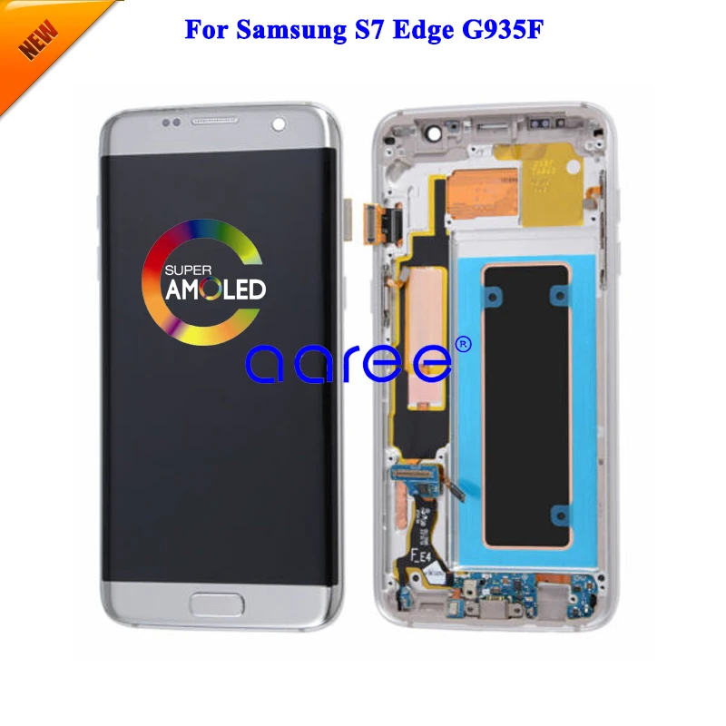 Super AMOLED LCD For Samsung S7 LCD G930F Display LCD Screen Touch Digitizer Assembly S7 edge G935F LCD Screen G930A G930F