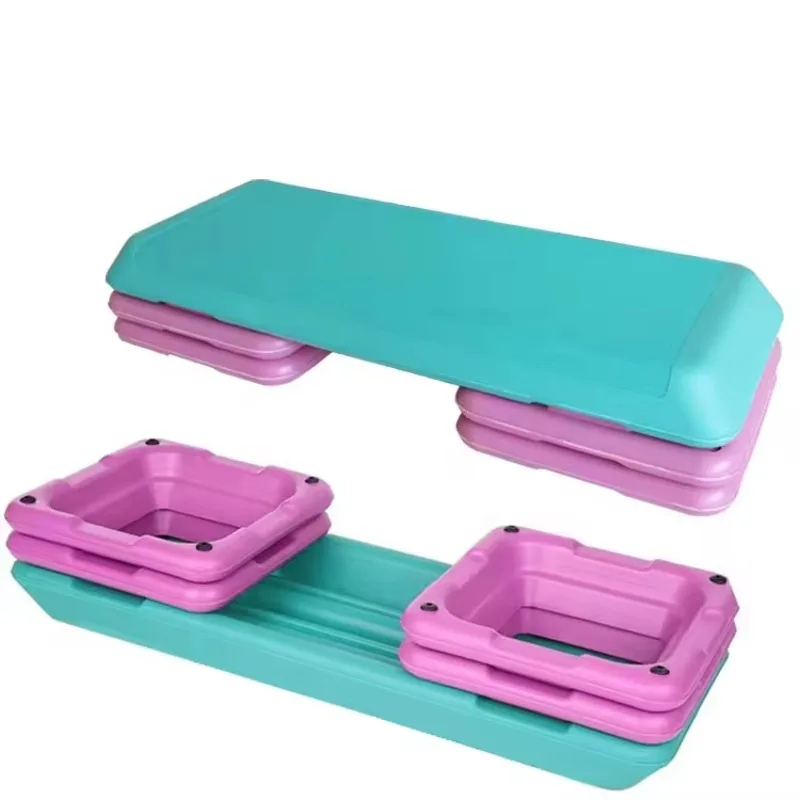 Aerobic Step Platform Children's Adult Home Fitness PP Material 7x35x11/15/1cm Rhythmic Stepping Foot Pedal Customer