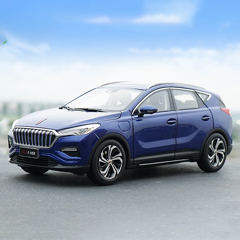 HONGQI, E-HS3, SUV Alloy Car Model, New Energy Desktop Decoration, Gift for Adult, FAW,  1:18