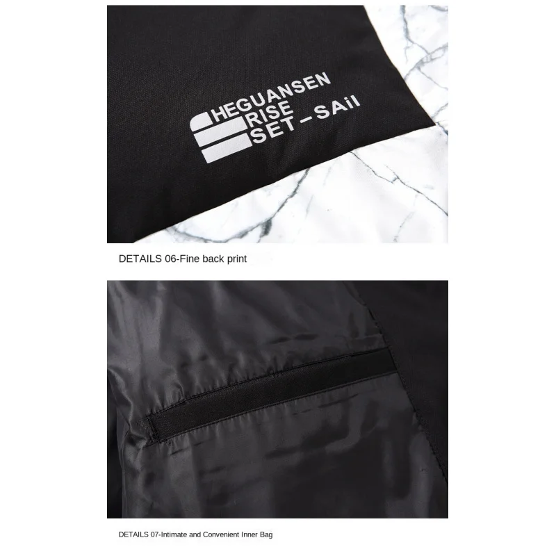 GIOIOMen's Down Jacket，Autumn and Winter New Color Matching Hooded White Duck Down Filling Warm Lightweight Men's Jacket Coat