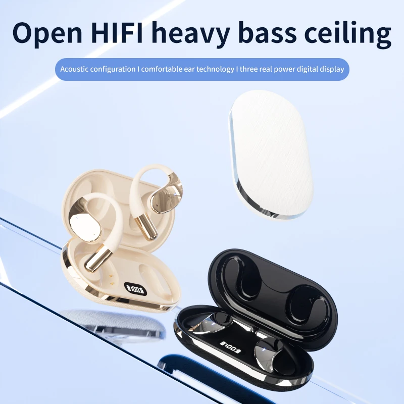 

Bluetooth Earphones Wireless HiFi Earphone Hook, Sports, Running, Gaming, Earphones, Waterproof, Convenient