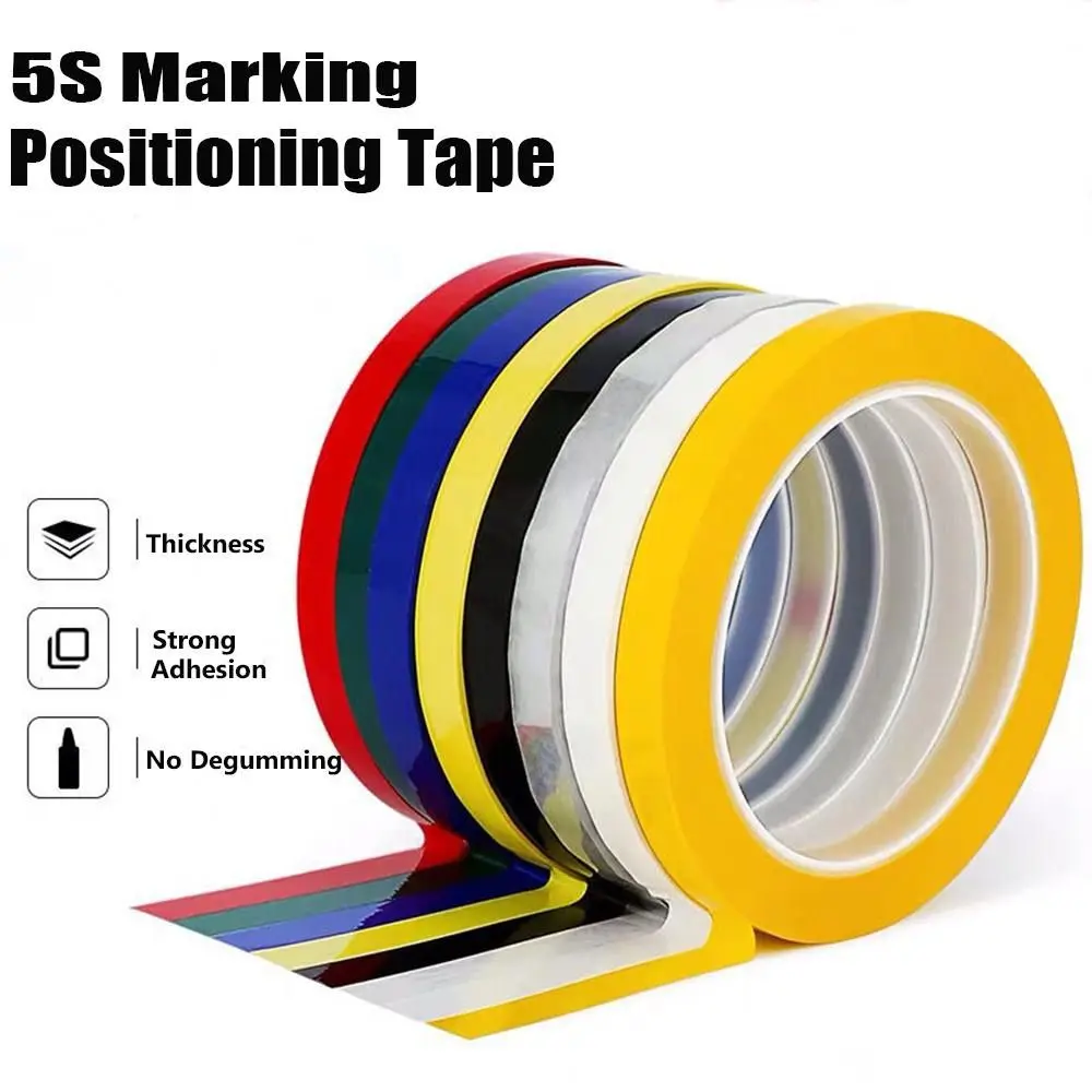 Strong Adhesive 3/5/8/10mm Width Marking Tape 66 Meters Multicolor Adhesive Coded Tape Marker Line Tape