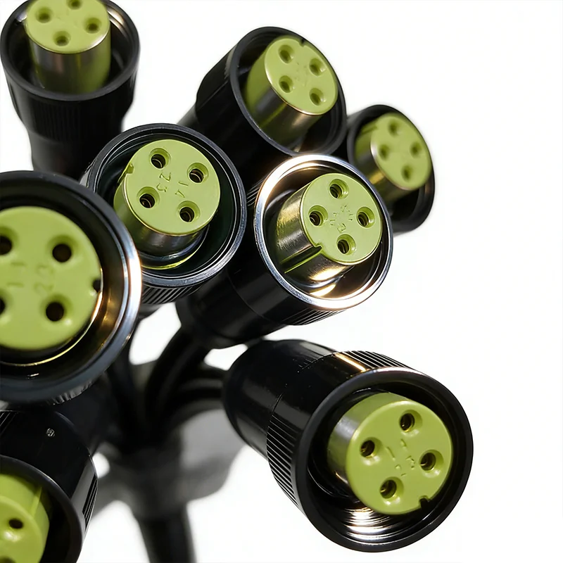 Inverter R485 Terminal Communication Adapter Plug 4Pin Male Female with Wire Connector 485 Photovoltaic Data Connection Cable