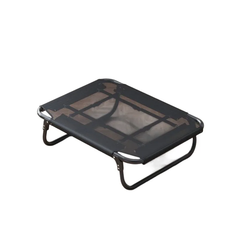 

Four-Season Foldable Pet Camp Bed Winter-Ready Kennel for Large Golden Retriever Solid Metal Animal Kennel Removable Feature