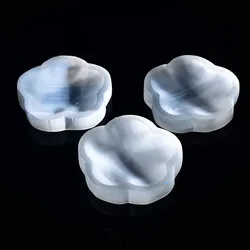 1PC Natural Crystal Selenite Flower Shaped Bowl Chakras Healing Crystal Polished Gypsum Minerals Specimen Reiki Home Decor Gifts
