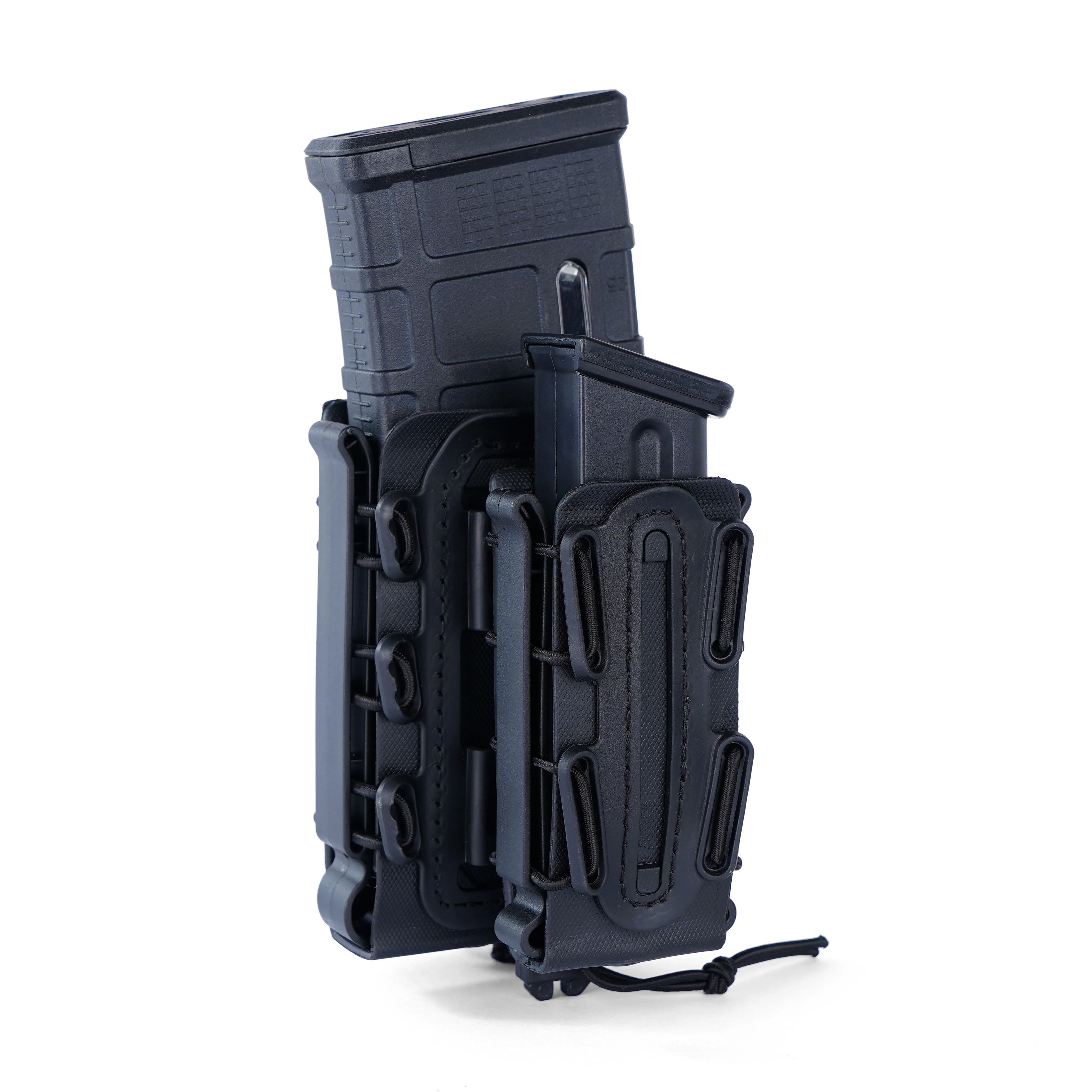Upgrade Tactical Molle Magazine Pouch for AR15 & Scorpion (5.56/9mm) - Fast Mag Quick Release, Adjustable TPR Holster Case view 6