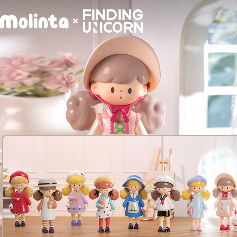 

Original Molinta Vintage Outfit Series Surprise Blind Box Cartoon Designer Dolls Mistery Figure Kawaii Trendy Toy Girls Holiday