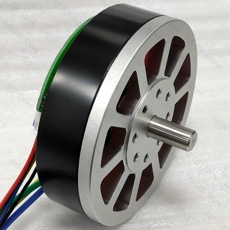 36V 200W Brushless DC Motor Flat Pancake Style with Hall Sensors  Direct Drive Ultra-Thin Design